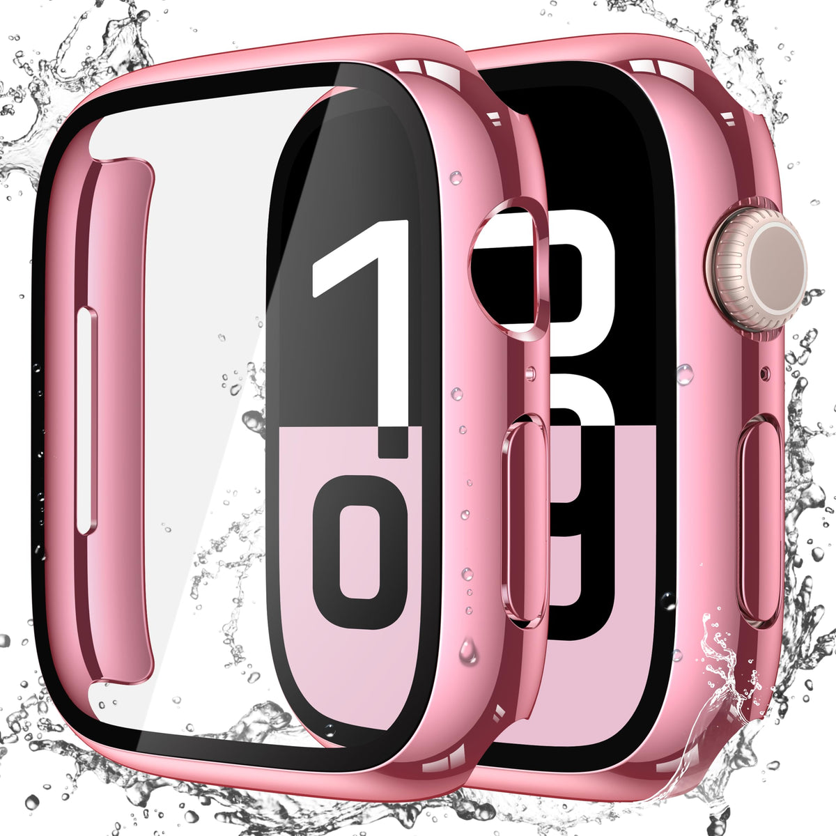 Misxi 2-Pack Waterproof Case for 41mm Apple Watch Series 9/8/7