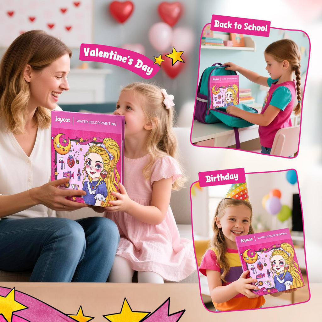 JoyCat Paint with Water Coloring Books for Toddlers (Magical Pony)