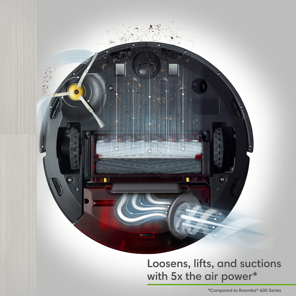 iRobot Roomba 115X Combo Robot Vacuum & Mop with AutoEmpty Dock, 15,000Pa, Self-Empties for 90 Days, Intense Power-Lifting Suction, LiDAR Navigation, Multiple Cleaning Modes, Avoids Mopping Carpet