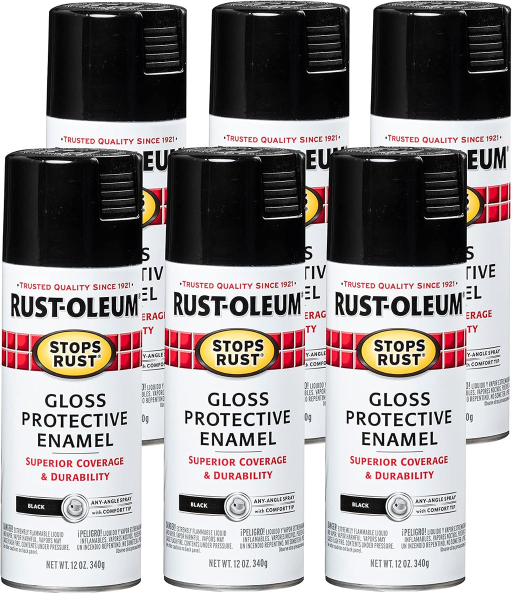 Rust-Oleum Stops Rust Spray Paint, Gloss Black