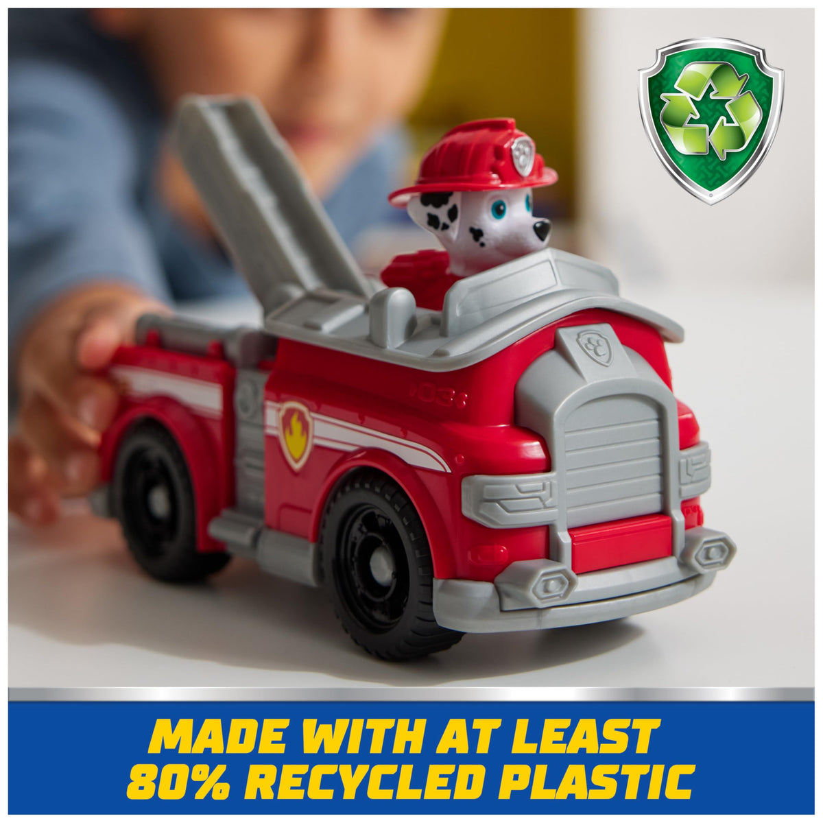 Paw Patrol, Rubble’s Bulldozer Toy Truck with Collectible Action Figure