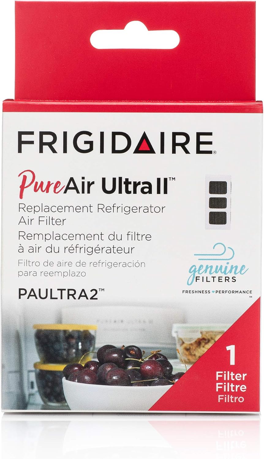 Frigidaire PAULTRA2 Refrigerator Air Filter Replacement, White, 1 Count