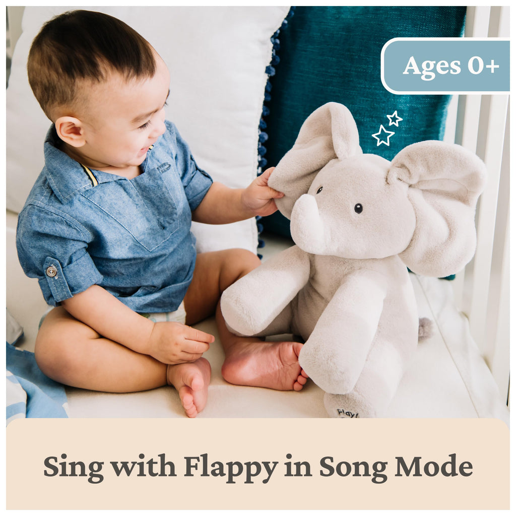 GUND Baby Peeki Puppy 12-Inch Interactive Animated Musical Plush for Babies
