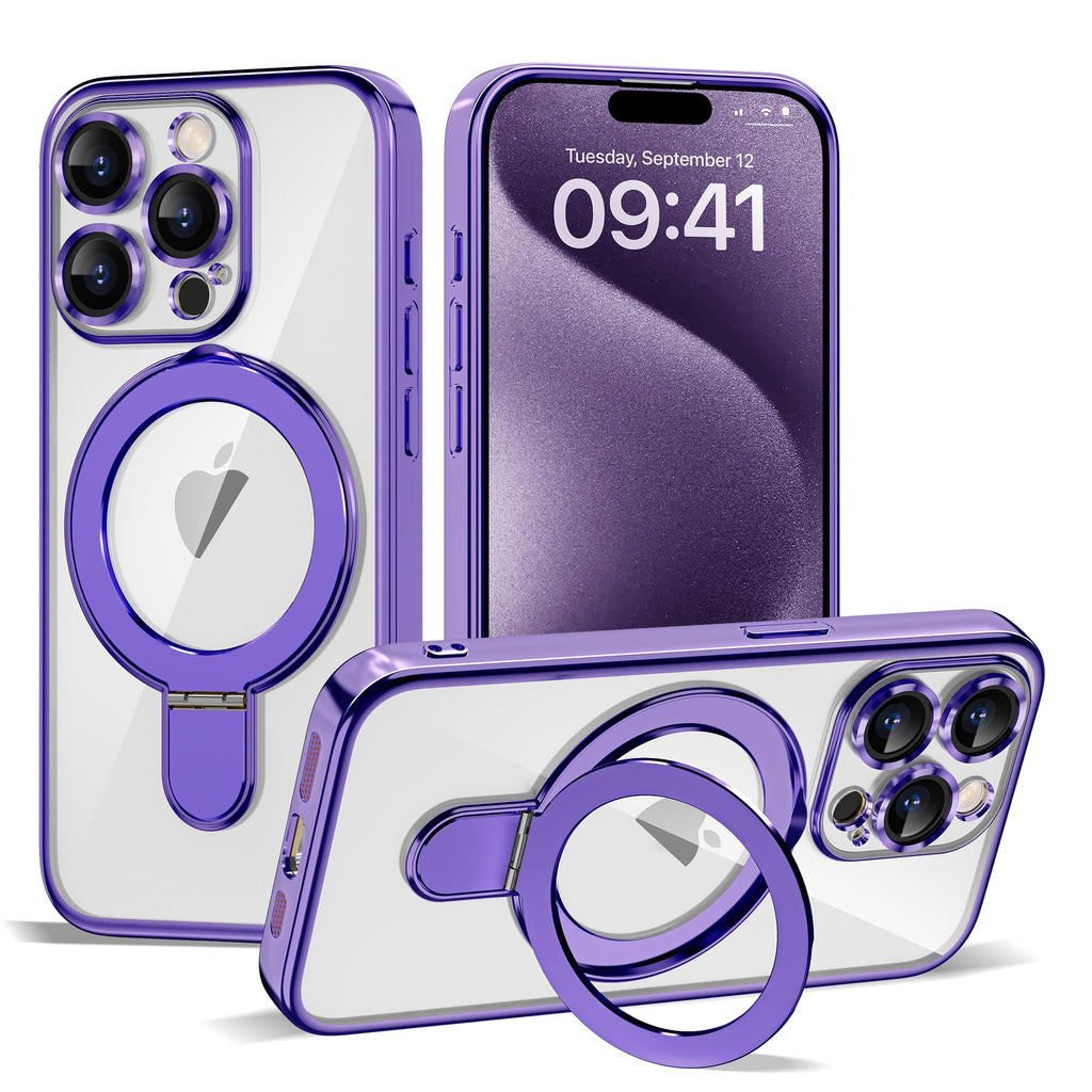 Marble Case for iPhone 11 Pro Max with Stand 6.5",Purple Blue
