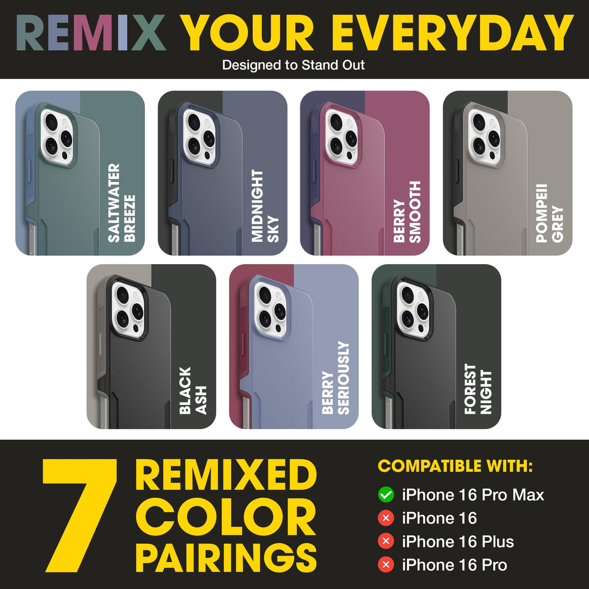 OtterBox iPhone 16 Commuter Series Case - Baby Blue Jeans, Thin & Protective iPhone Case, Dual-Layer, Impact Absorbing iPhone Case