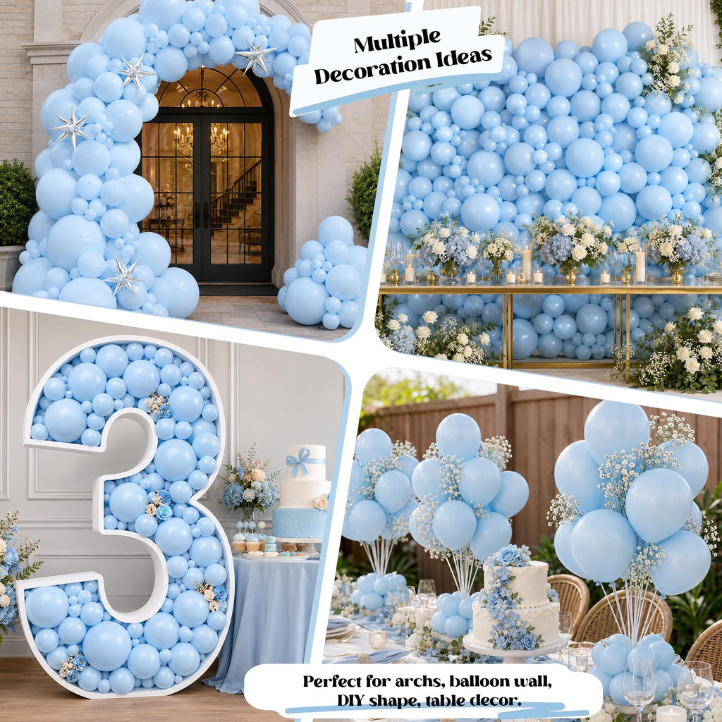 Togvu White Balloons, 50Pack 5 Inch Small Mini Matte White Latex Party Balloons for Wedding Engagement Bridal Baby Shower Anniversary Decorations Supplies