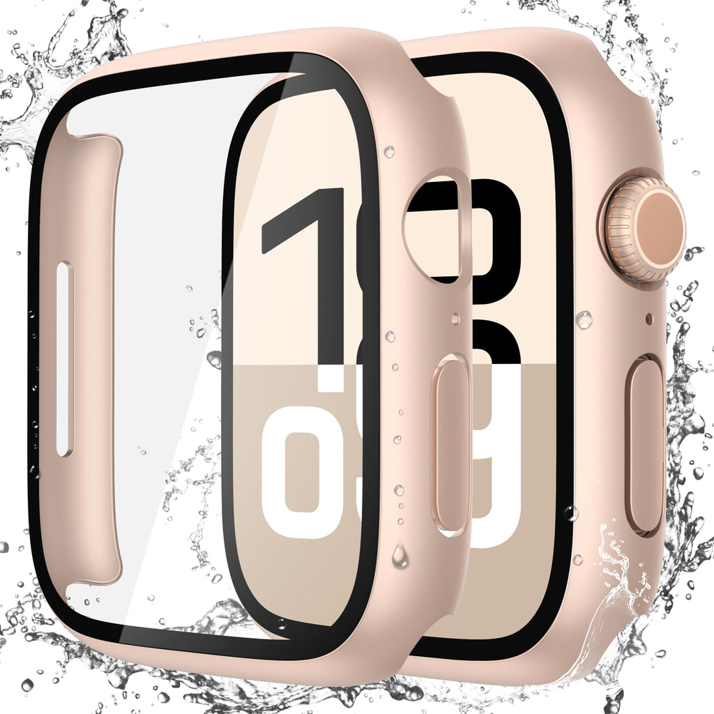 Misxi 2-Pack Waterproof Case for 41mm Apple Watch Series 9/8/7