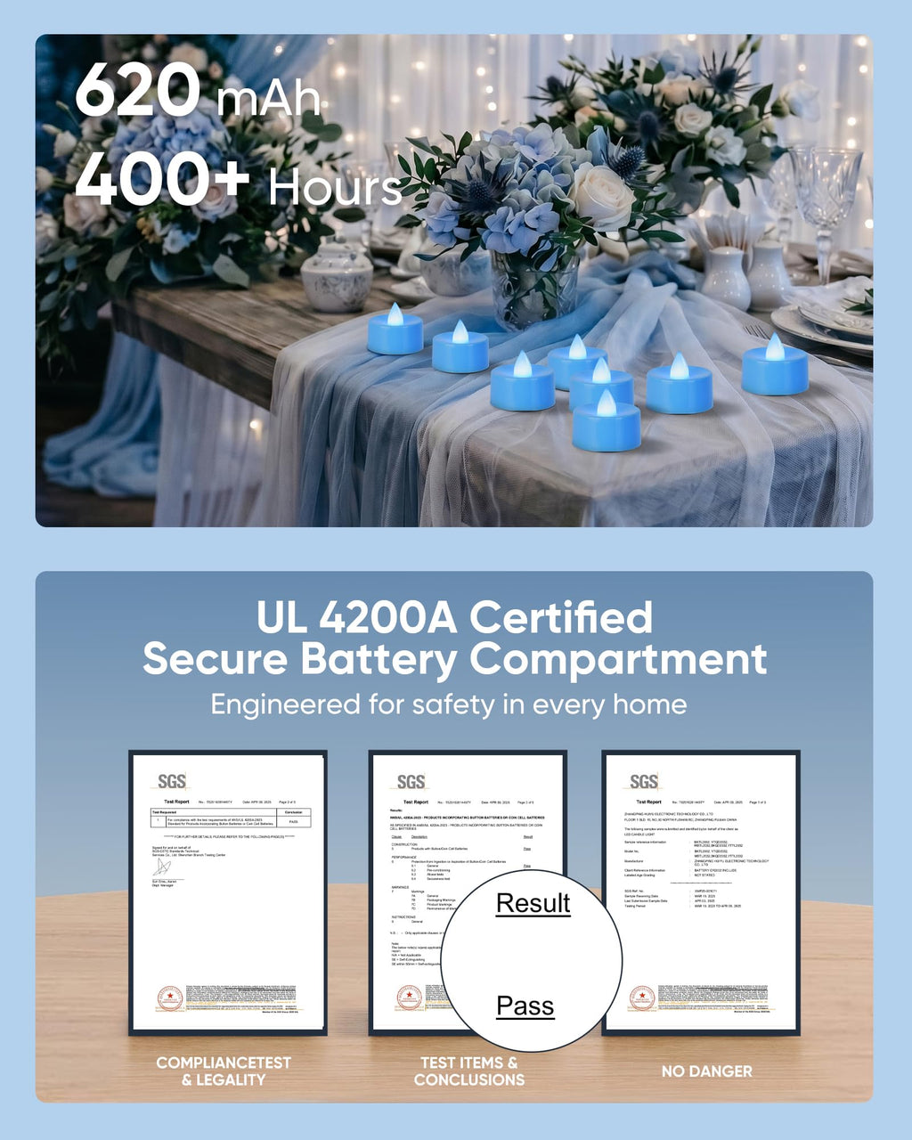 Homemory 24-Pack Remote Flameless LED Battery Tea Light Candles, 400+Hrs