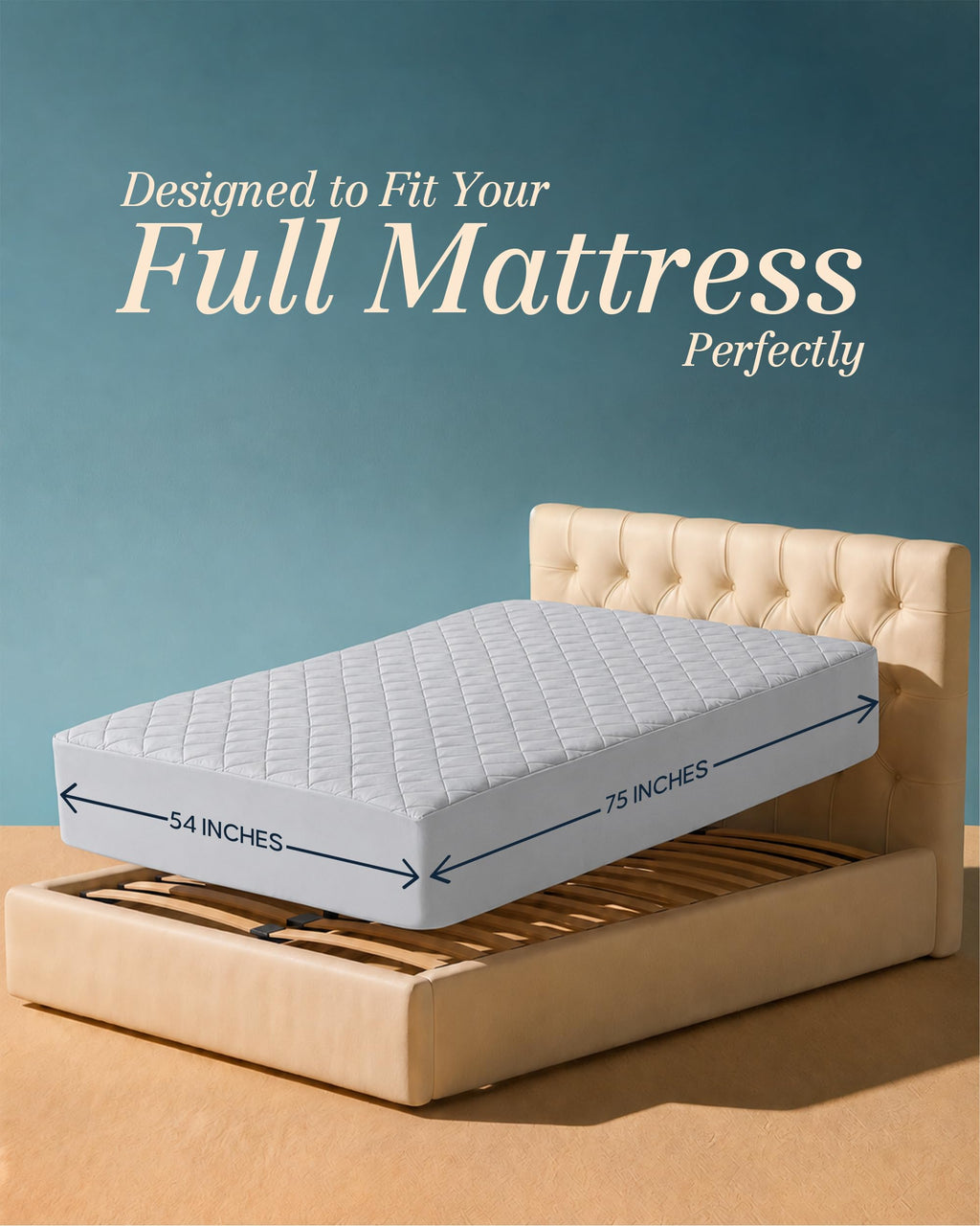 Twin Mattress Pad, Quilted Mattress Protector Topper fits 16" Deep Pocket