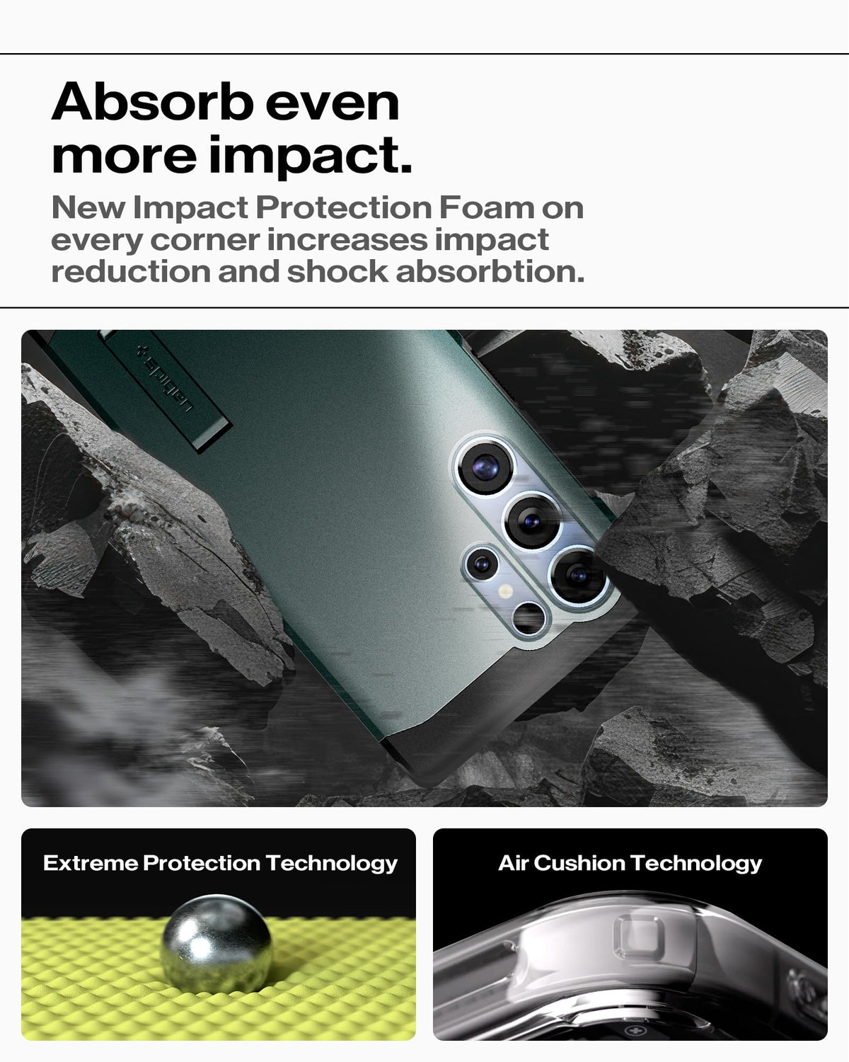 Spigen for Galaxy S25 Plus Case, Tough Armor MagFit [Kickstand] [Compatible with MagSafe] [Military-Grade Protection] - Black