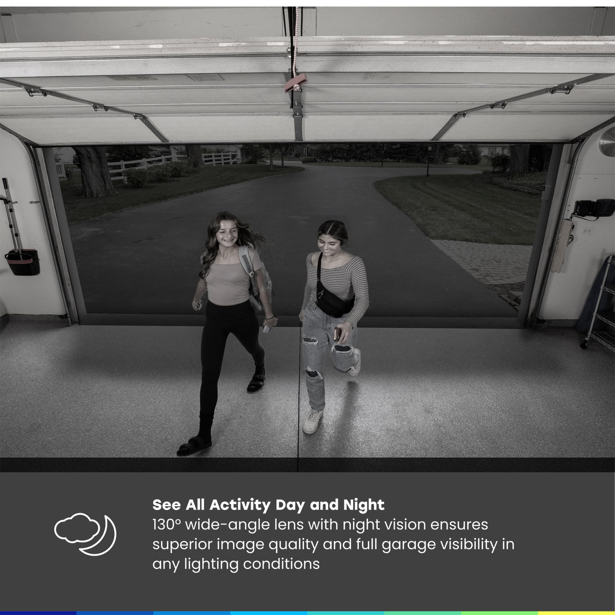 myQ Smart Garage Door Video Keypad with Wide-Angle Camera,Customizable PIN Codes,and Smartphone Control–Take Charge of Your Garage Access Works with Chamberlain, LiftMaster and Craftsman openers,White