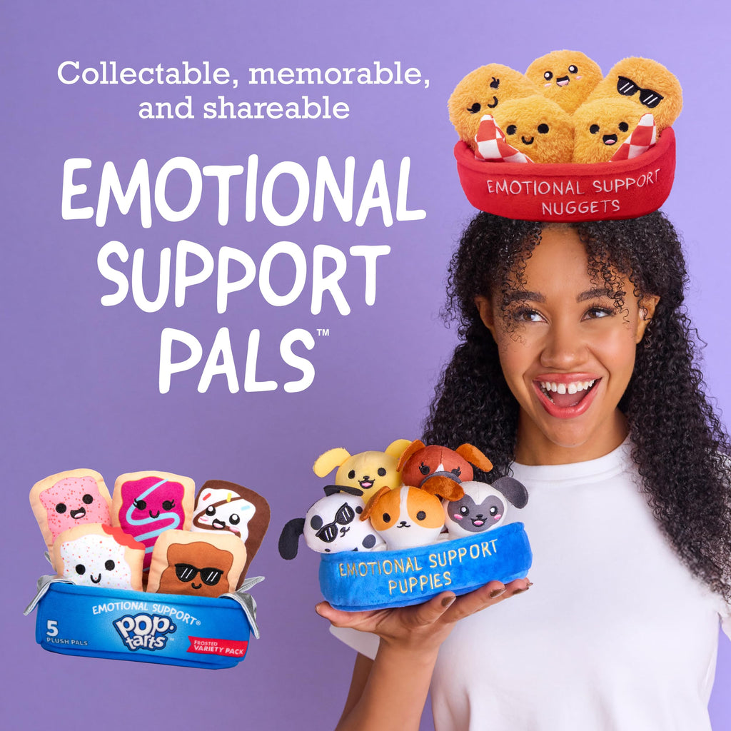 Emotional Support Dino Nuggies, Cuddly Dinosaur Toys by Relatable