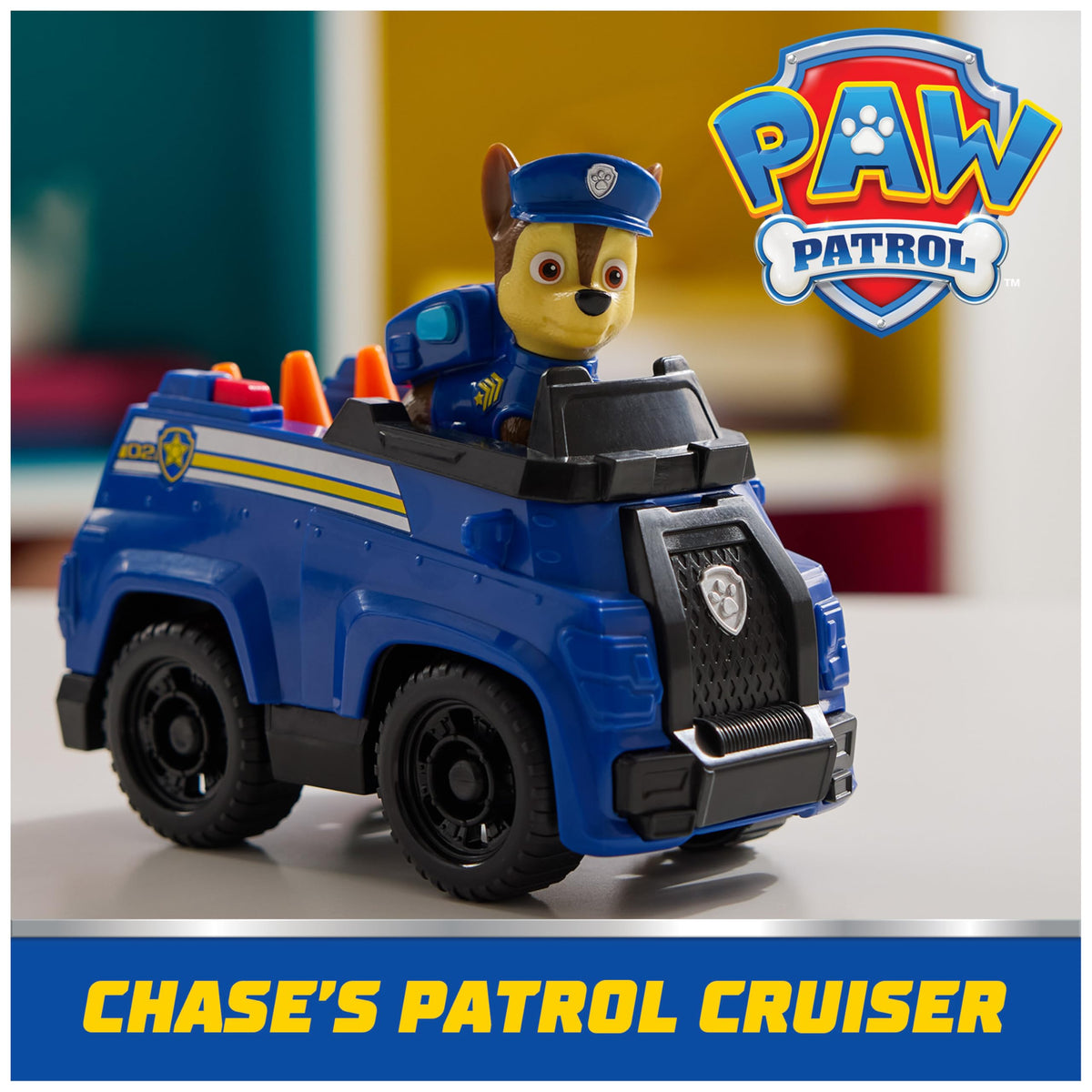 Paw Patrol, Rubble’s Bulldozer Toy Truck with Collectible Action Figure