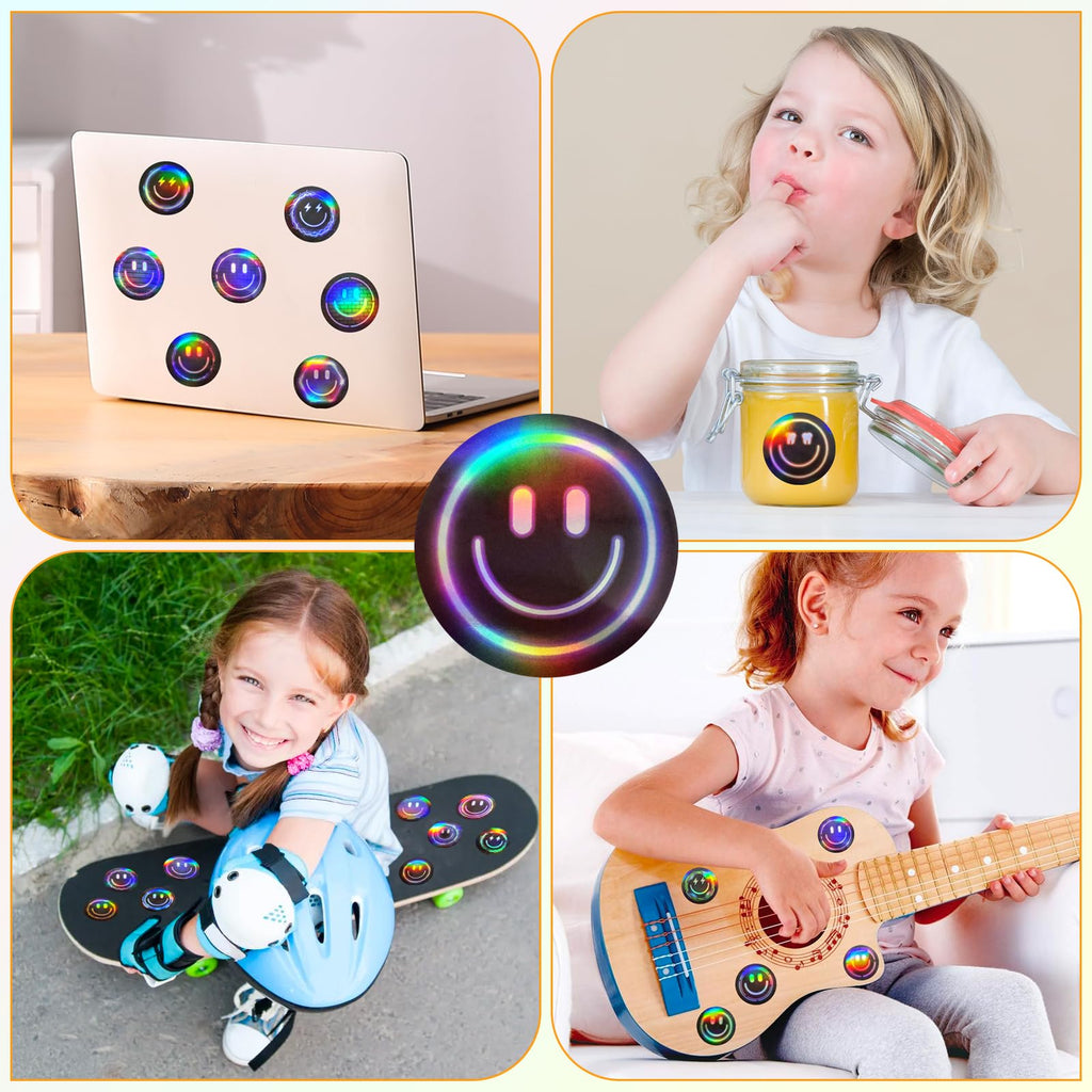 100PCS Smile Neon Stickers