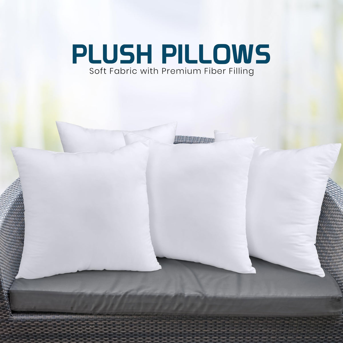 Utopia Bedding Throw Pillows, 12x20 Pillow Inserts, Pack of 1, White