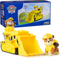 Paw Patrol, Rubble’s Bulldozer Toy Truck with Collectible Action Figure