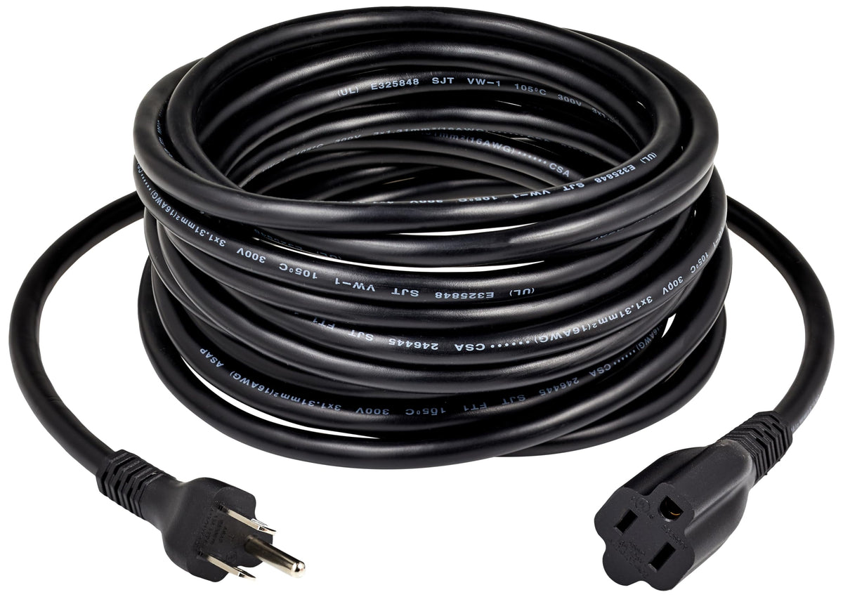 Amazon Basics Extension Cord, 3 Prong Outlet Extender, Indoor Power Cord, 13 Amps, 125V, 6 Ft, Black