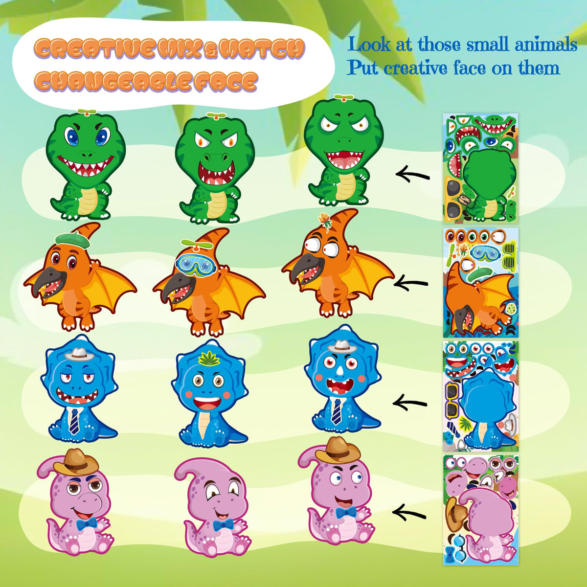 Stickers for Kids Toddler Party Favors Crafts - 48 Sheets