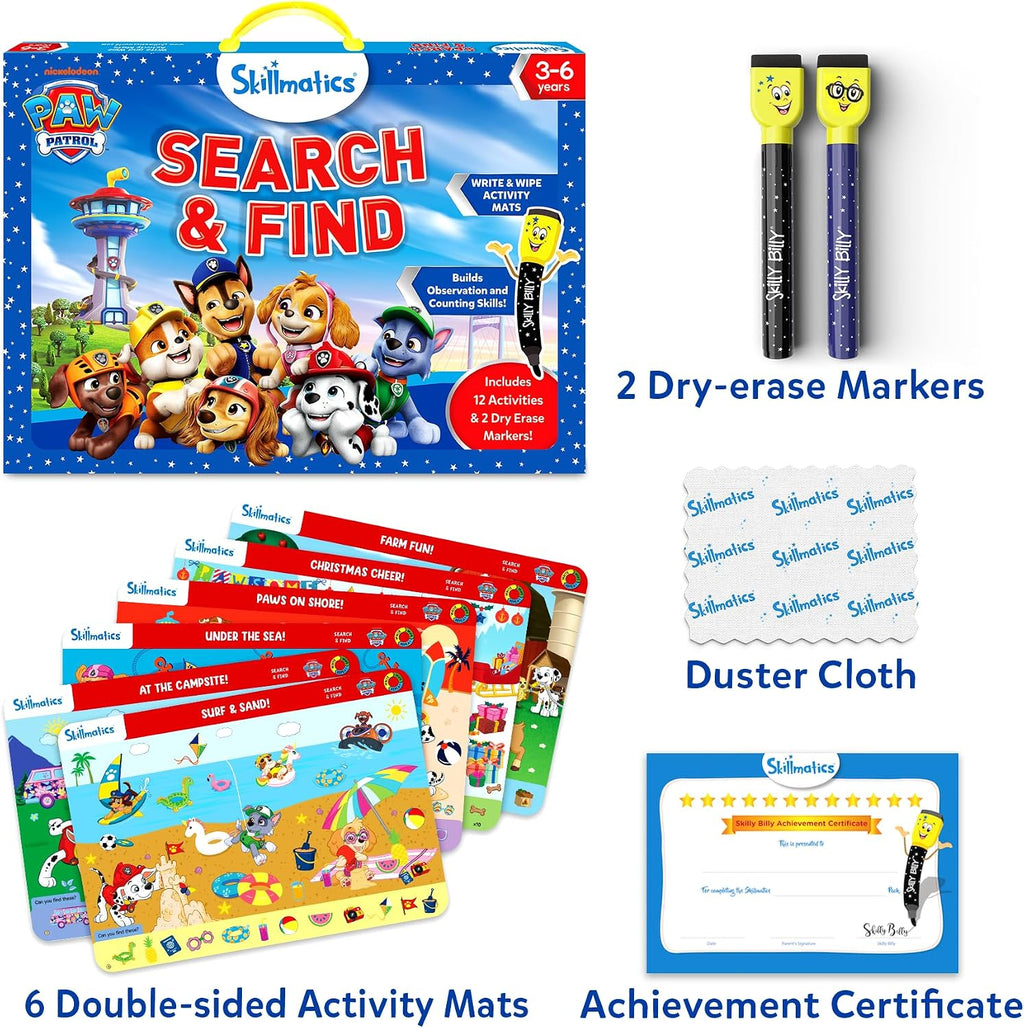Skillmatics Search and Find – PAW Patrol, Preschool Activity, Gift for Kids