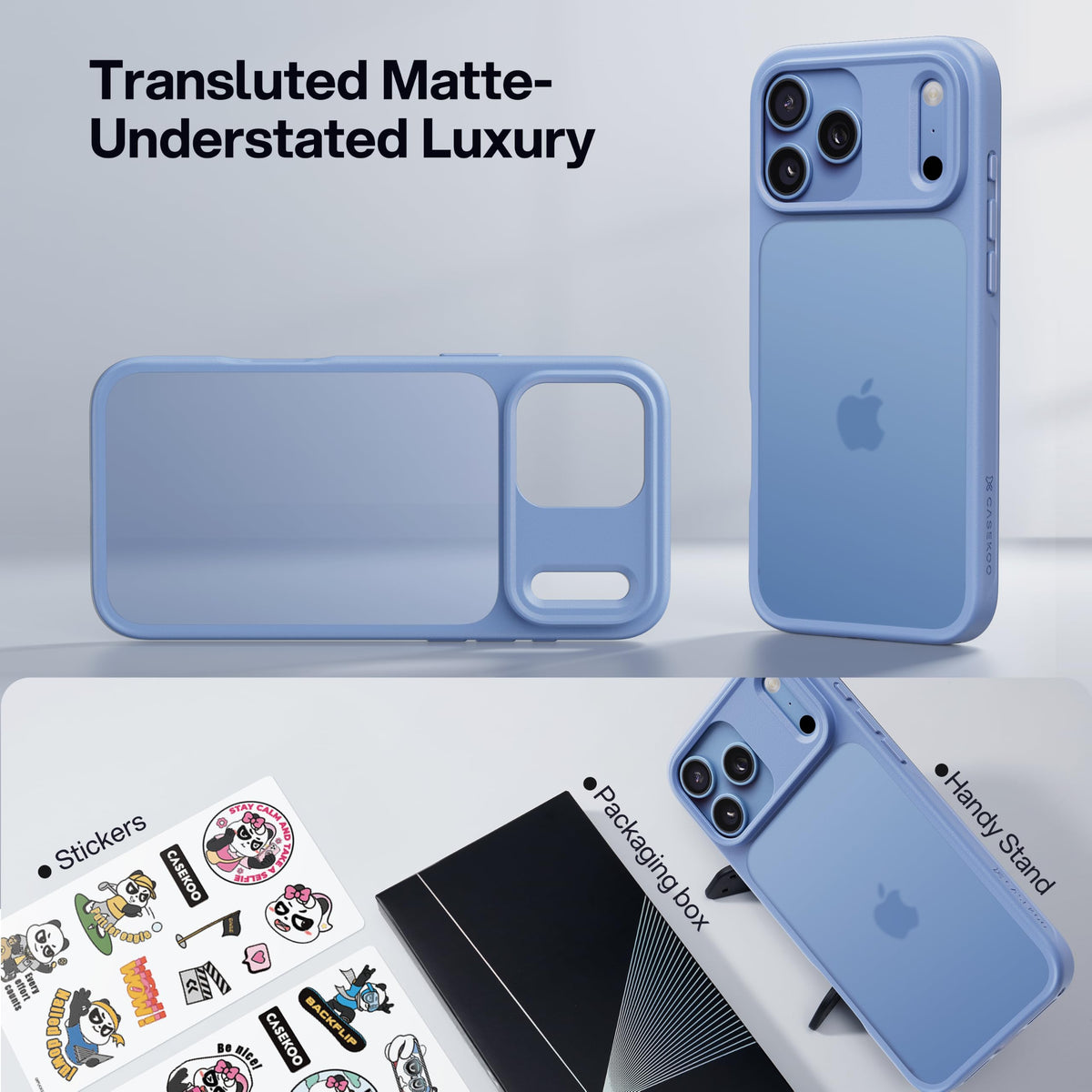 CASEKOO for iPhone 16 Smooth Crystal Clear Case, Patented Anti-Yellow