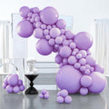 PartyWoo Lavender Balloons 127pcs Light Pastel Purple Lilac Different Sizes