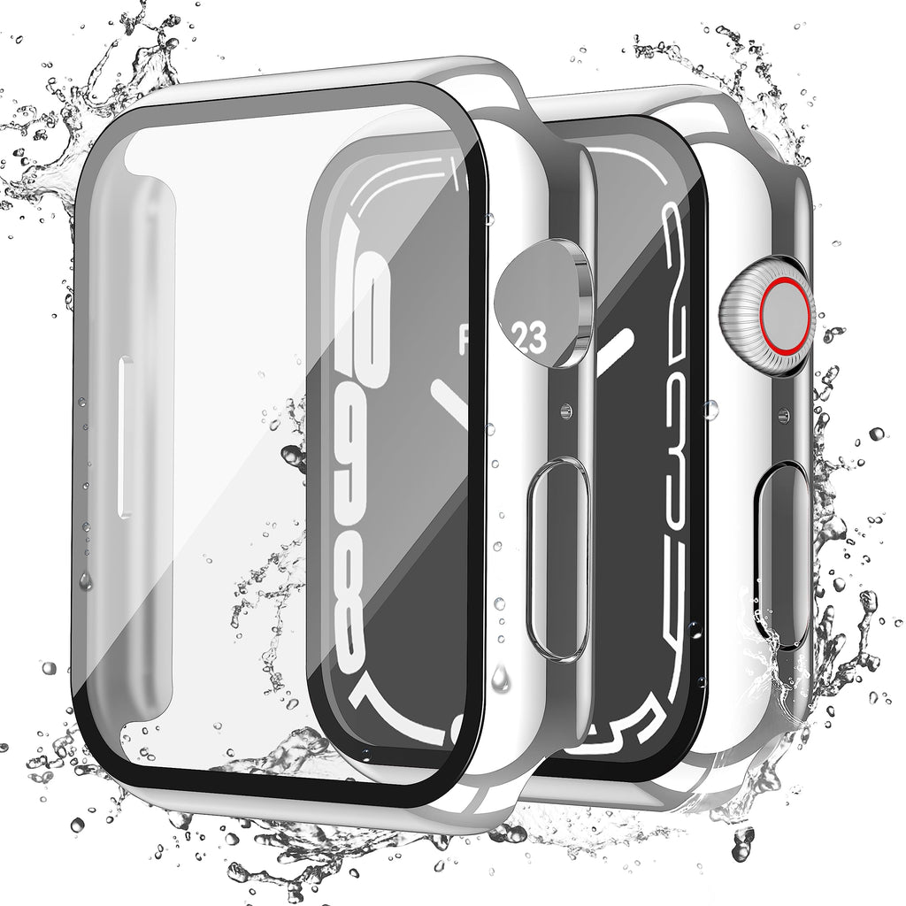Misxi 2-Pack Waterproof Case for 41mm Apple Watch Series 9/8/7
