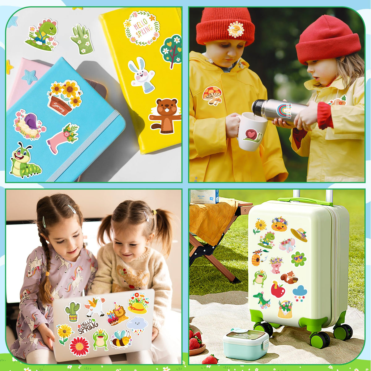 OHOME Fall Stickers | 100 PCS Thanksgiving Stickers for Kids - Vinyl Thanksgiving Games Toys Gifts Activities Essentials Party Favors Supplies - Friendsgiving Crafts Bulk for Classroom Home