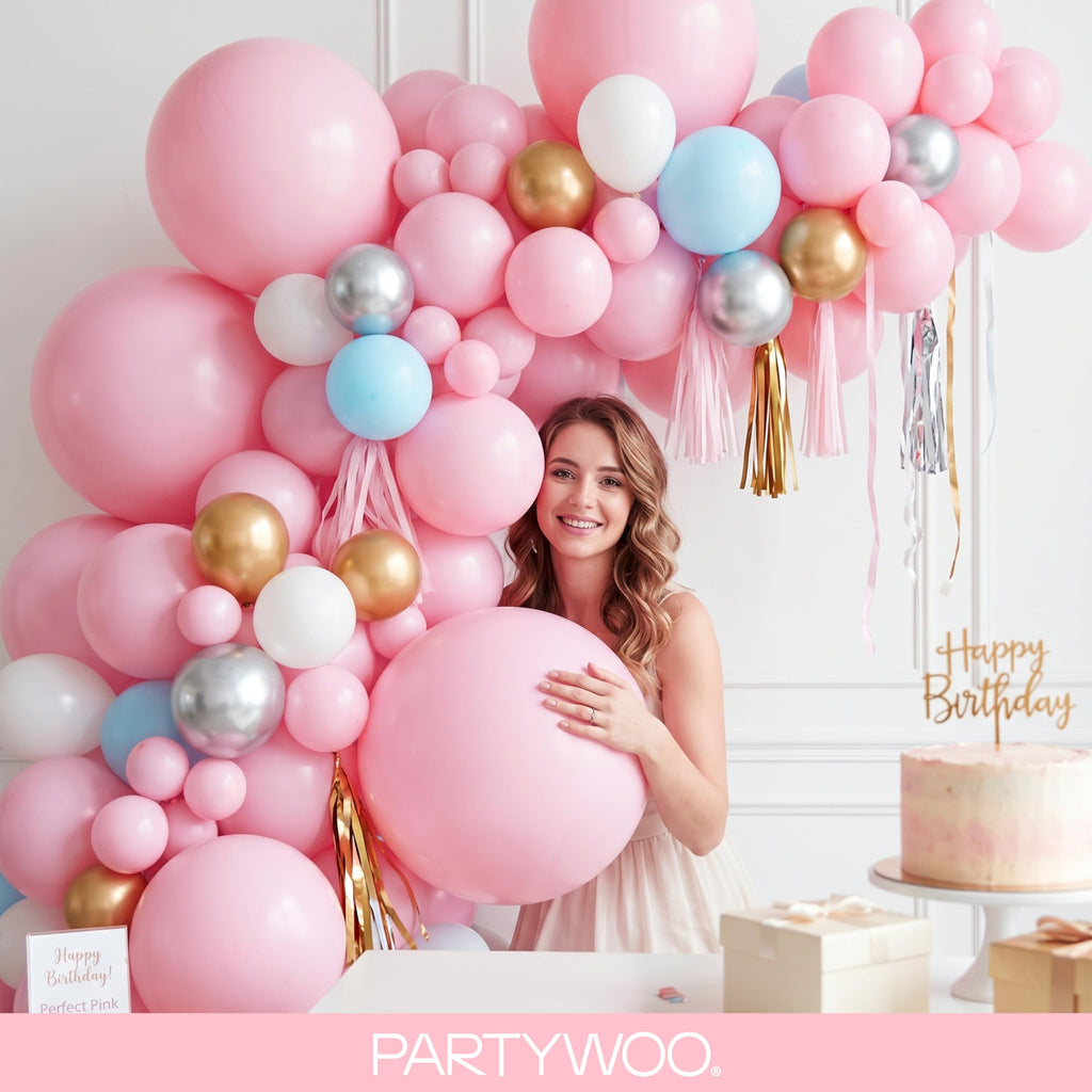 PartyWoo Lavender Balloons 127pcs Light Pastel Purple Lilac Different Sizes