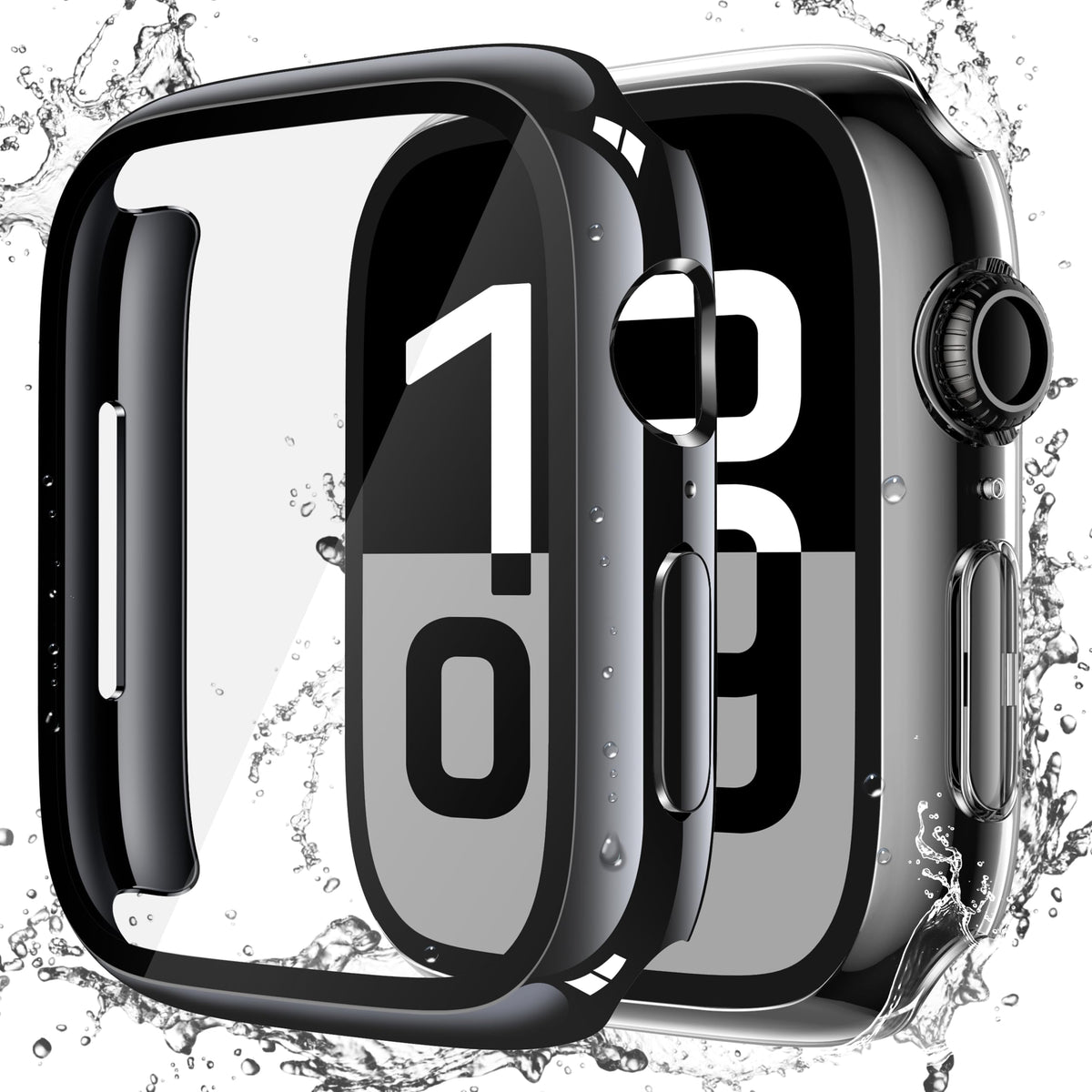 Misxi 2-Pack Waterproof Case for 41mm Apple Watch Series 9/8/7
