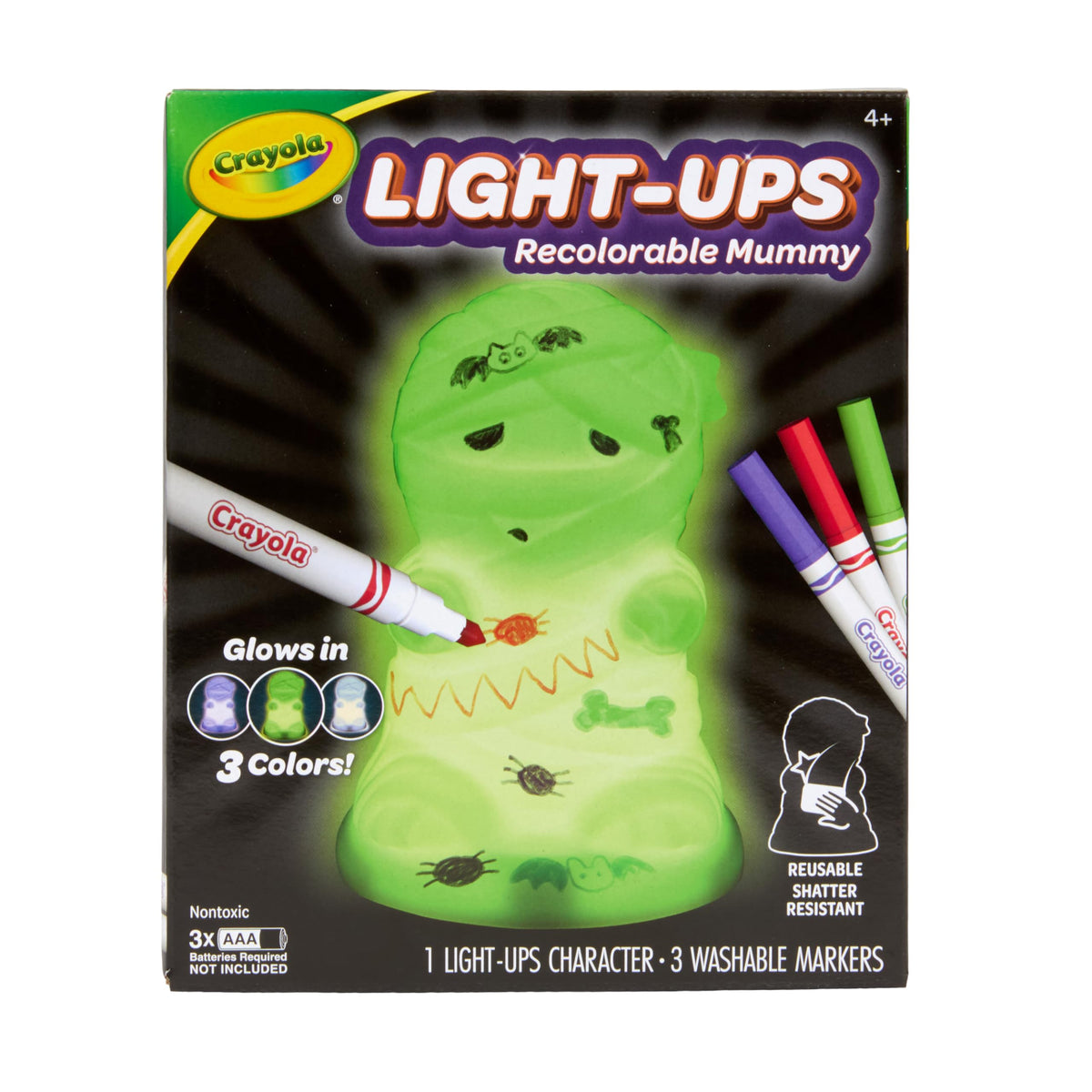 Crayola Light-Ups Ghost, Reusable Coloring Light Up Halloween Toy for Kids
