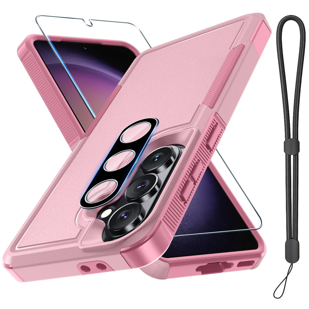 Case for Samsung Galaxy A36/A56/A27,Full Body Heavy Duty Cover,Black Matte