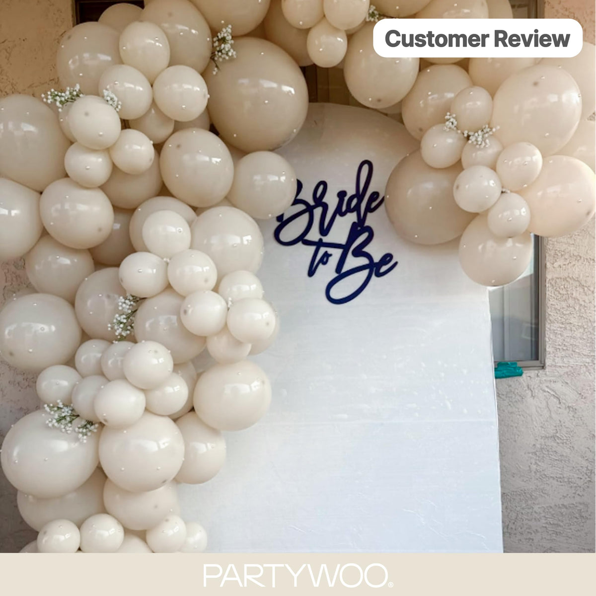 PartyWoo Baby Pink Balloons 152pcs Pastel Pale Light Pink Different Sizes