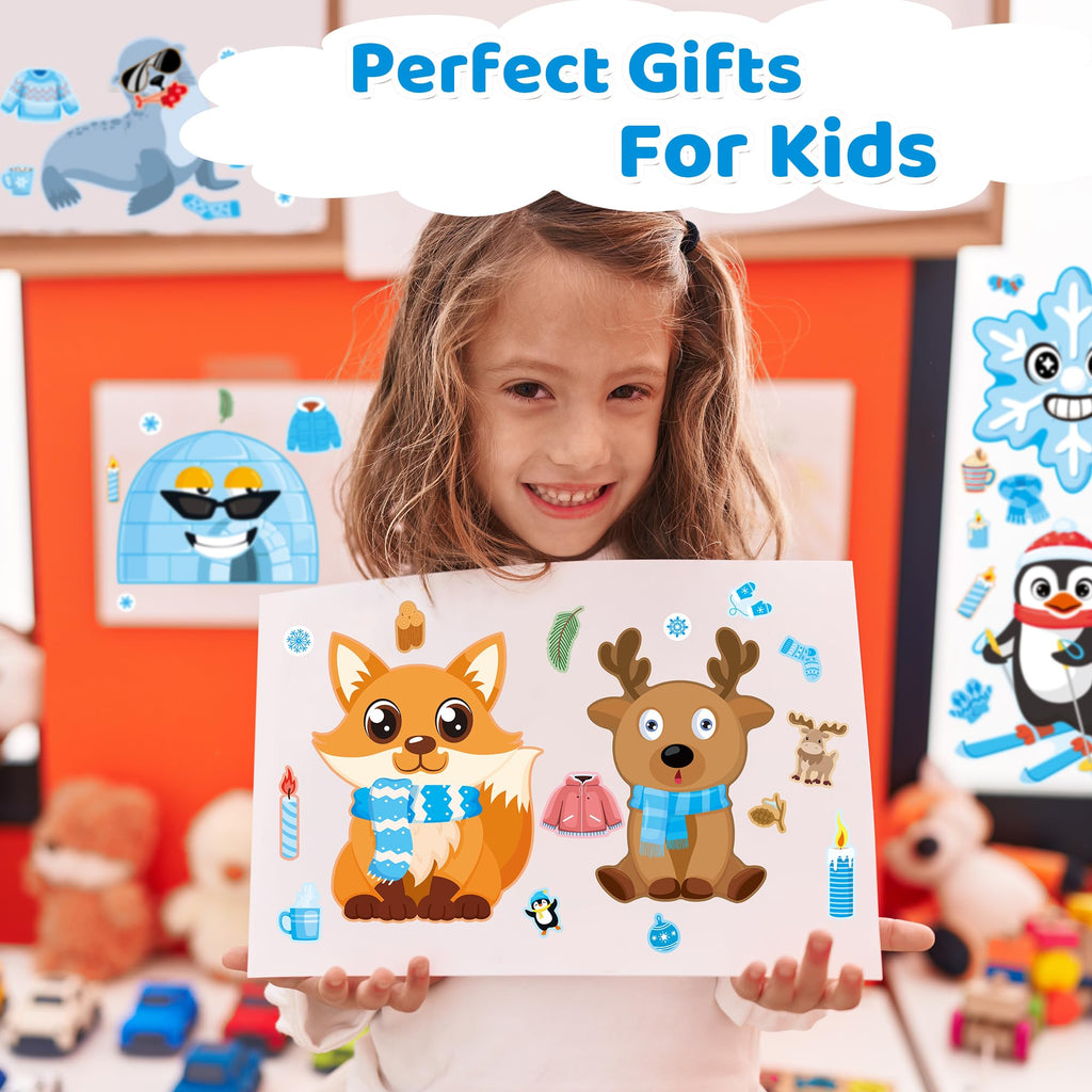 Stickers for Kids Toddler Party Favors Crafts - 48 Sheets