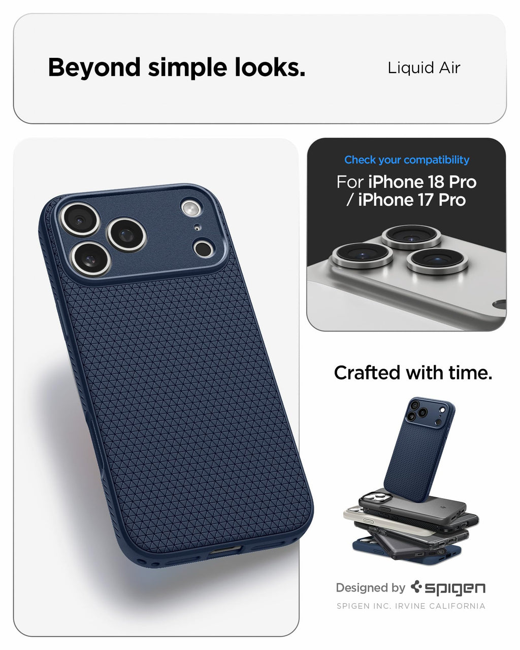 Spigen Liquid Air Designed for iPhone 13 Pro Max Case (2021) - Matte Black