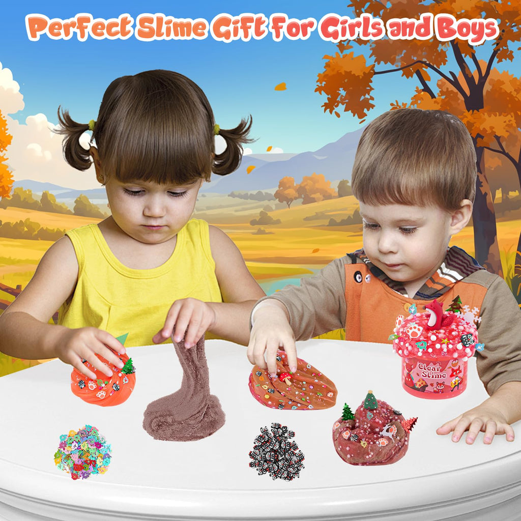 6-Pack Pink Slime Kit for Girls, Cloud Butter Squishy Birthday Gift Set