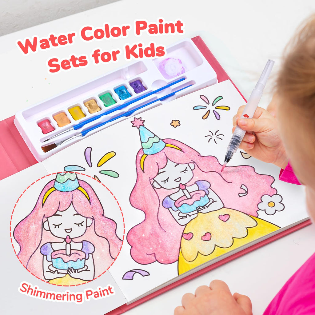 JoyCat Paint with Water Coloring Books for Toddlers (Magical Pony)
