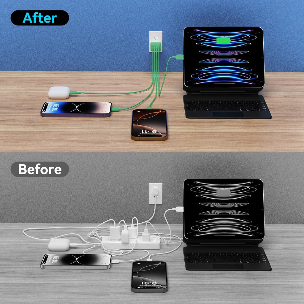 USB C Charger Block Multiple Ports Wall Charger Fast Phone Charging Blocks