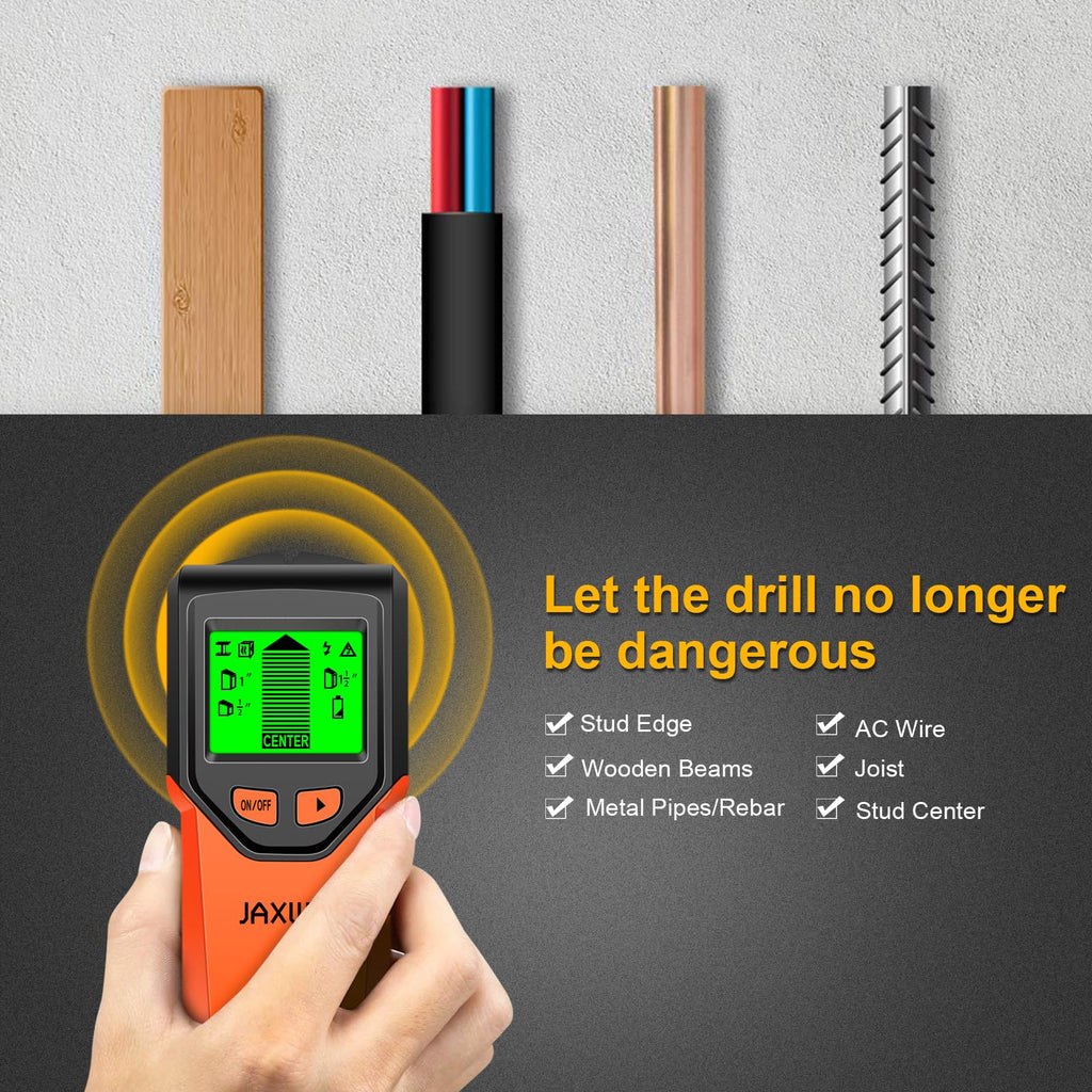 Stud Finder, Upgranded Wood and Metal Stud Detector, Live Wire Detection
