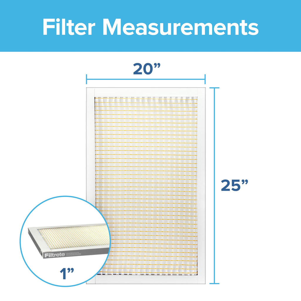 Filtrete 18x24x1 Air Filter, MERV 5, MPR 300, 6 HVAC Filters