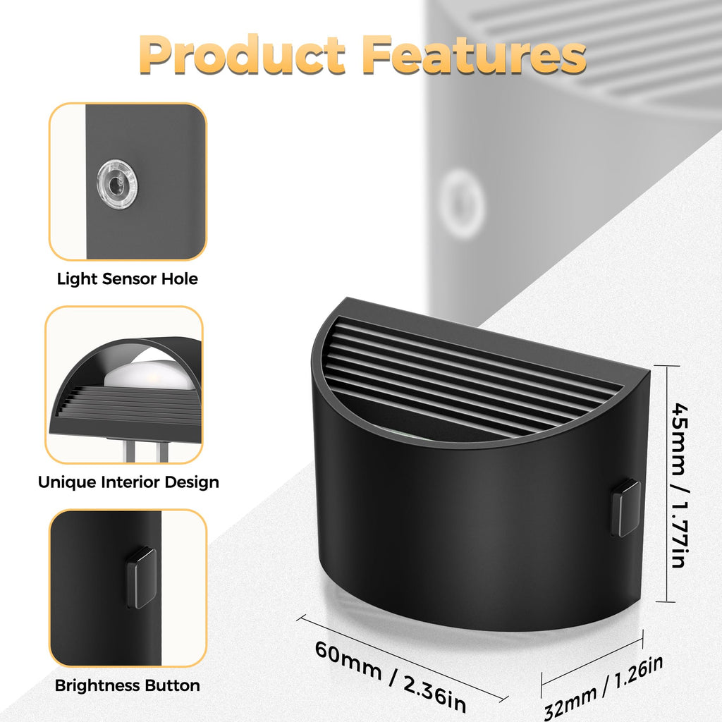 DORESshop Night Light, Night Lights Plug into Wall, Adjustable, 3000K