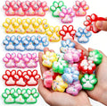 Stress Relief Toy Taba Cat Paw Toys, 24Packs Mini Squeeze Toy Paw, Handmade Soft Cute Sensory Toys, Bouncy Stretchable Springy Relaxation Toys for Children Gifts
