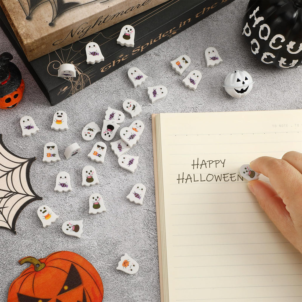 JUNEBRUSHS 150Pcs Fall Mini Erasers, Cute Thanksgiving Erasers Bulk