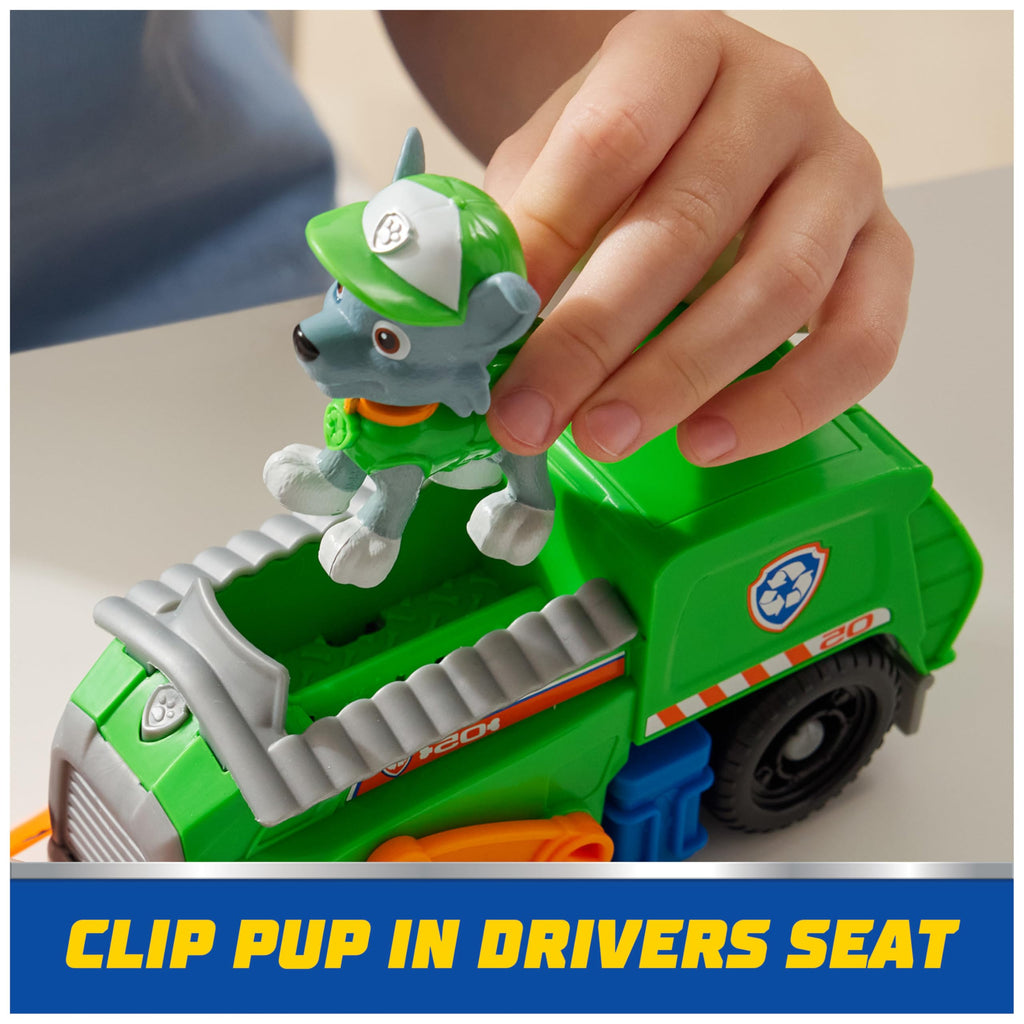 Paw Patrol, Rubble’s Bulldozer Toy Truck with Collectible Action Figure