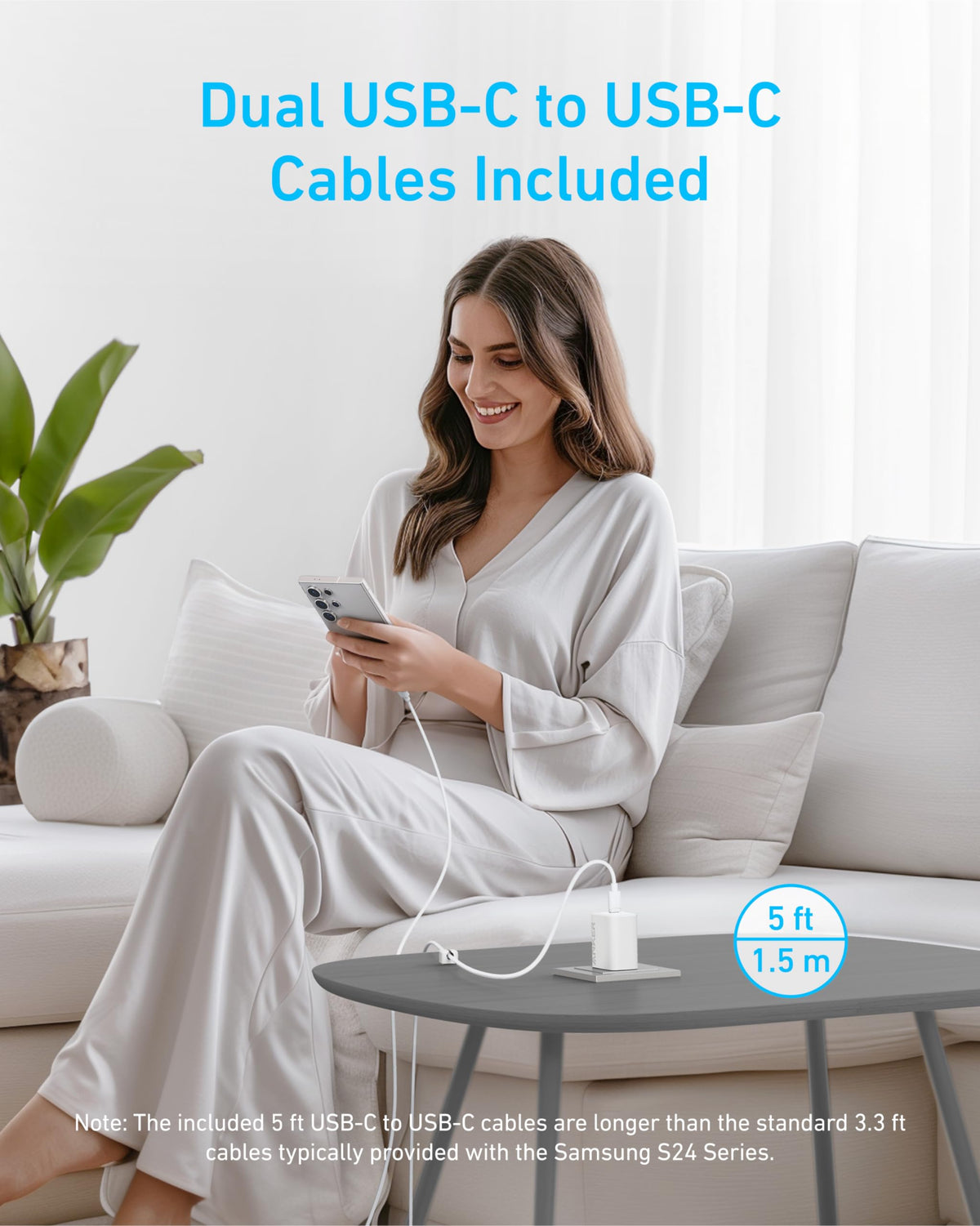 Anker 45W USB C Charger Block, 2-Pack Type C Charger Fast Charging
