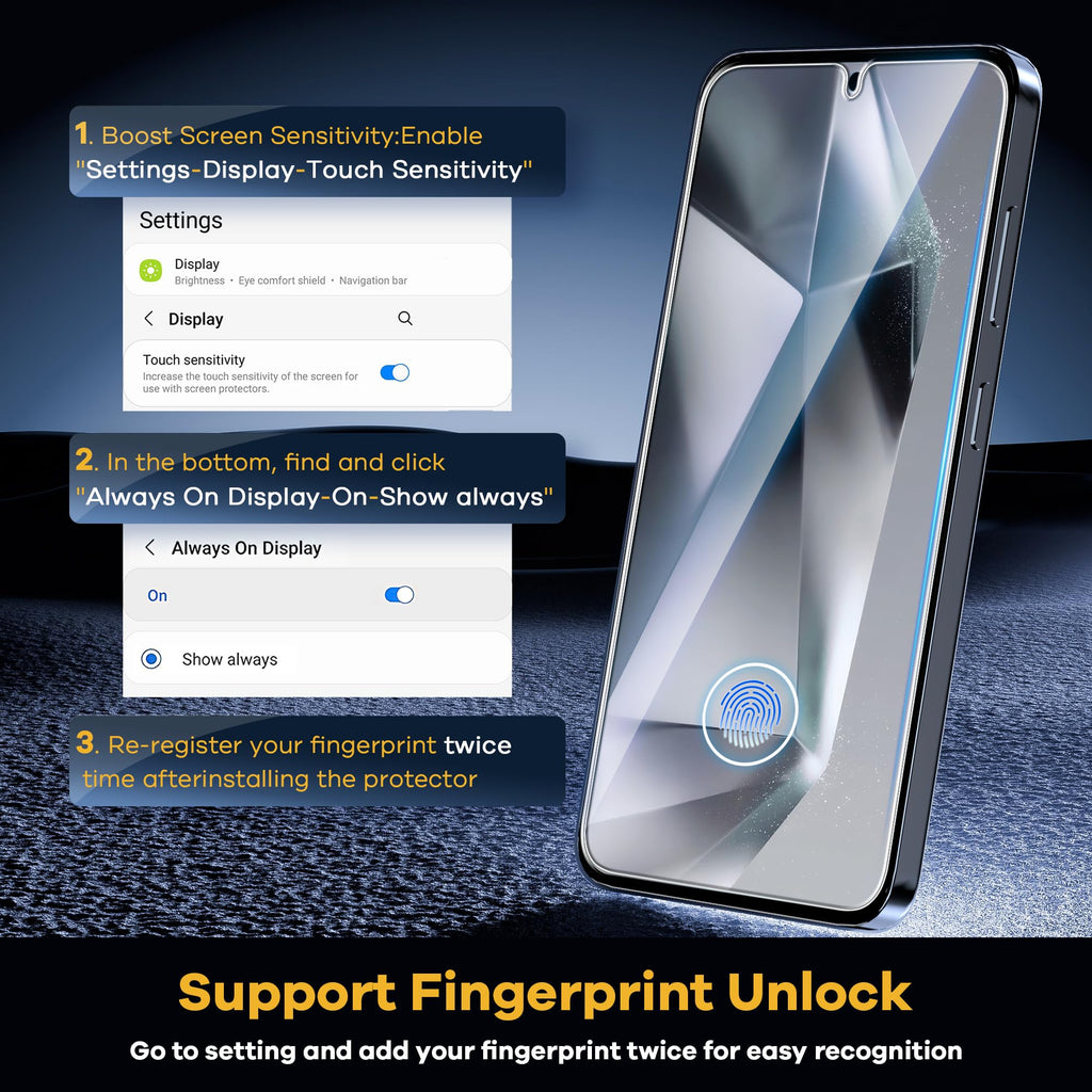 AACL 3-Pack for Samsung Galaxy S22 Screen Protector Film [6.1"]