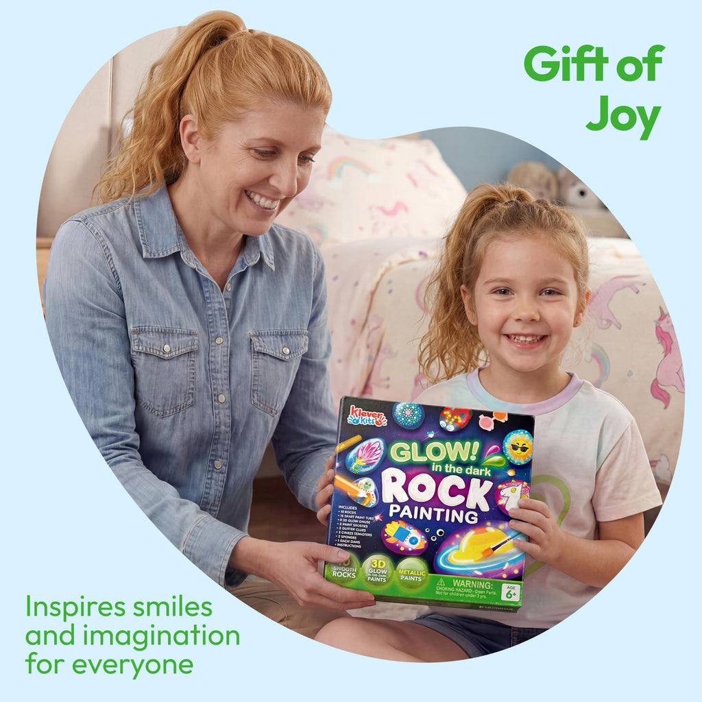 JOYIN Rock Painting Kit for Kids, Arts and Crafts for Girls & Boys Ages 6-12, DIY Supplies for Painting Rocks, Easter Craft Kits Art Set, Kids Birthday Christmas Presents, Family Indoor Activity