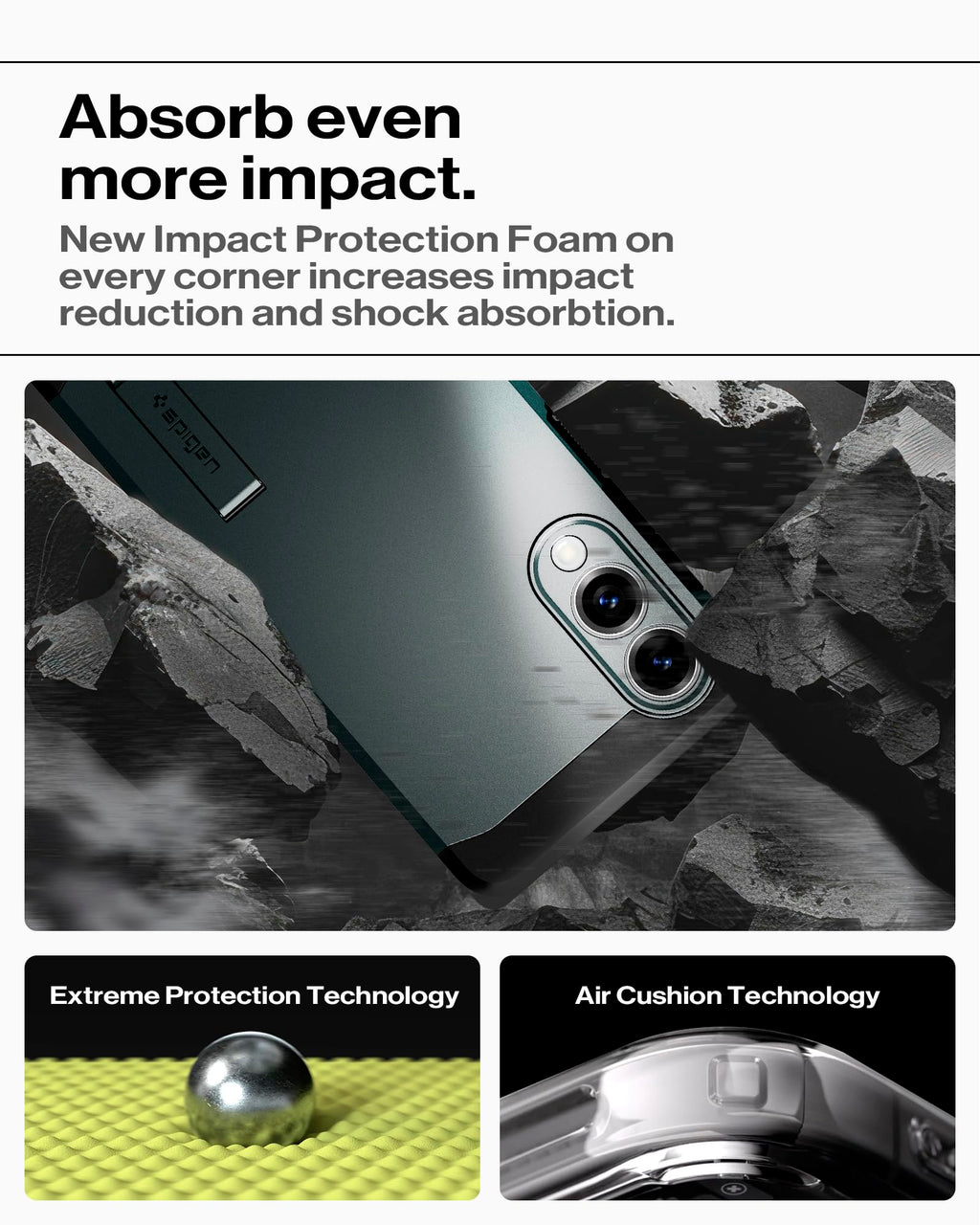 Spigen for Galaxy S25 Plus Case, Tough Armor MagFit [Kickstand] [Compatible with MagSafe] [Military-Grade Protection] - Black