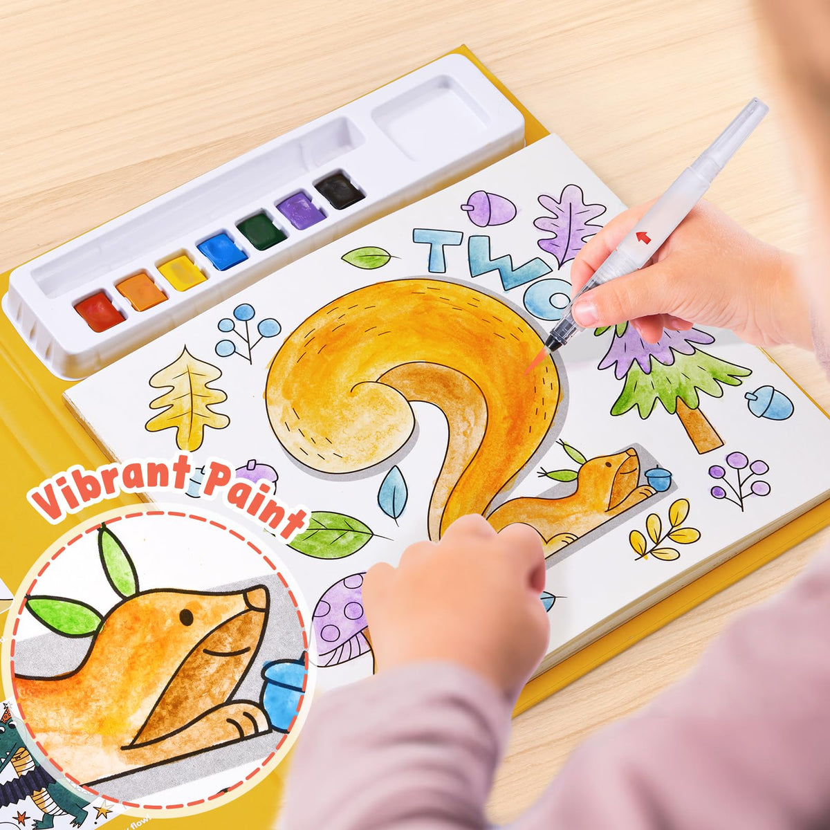 JoyCat Paint with Water Coloring Books for Toddlers (Magical Pony)