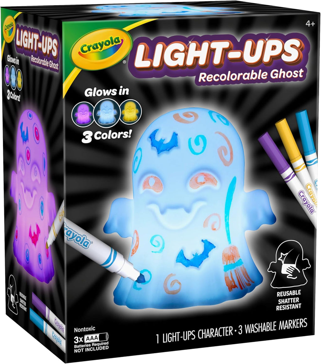 Crayola Light-Ups Ghost, Reusable Coloring Light Up Halloween Toy for Kids
