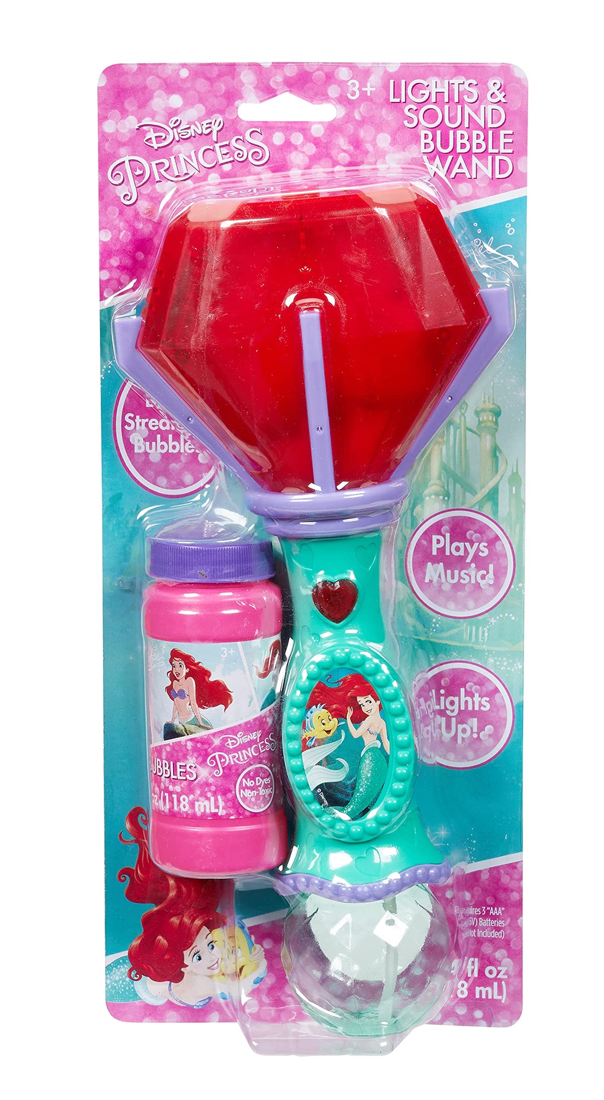 Little Kids Paw Patrol Marshall Light and Sound Musical Bubble Wand, Includes Bubble Solution